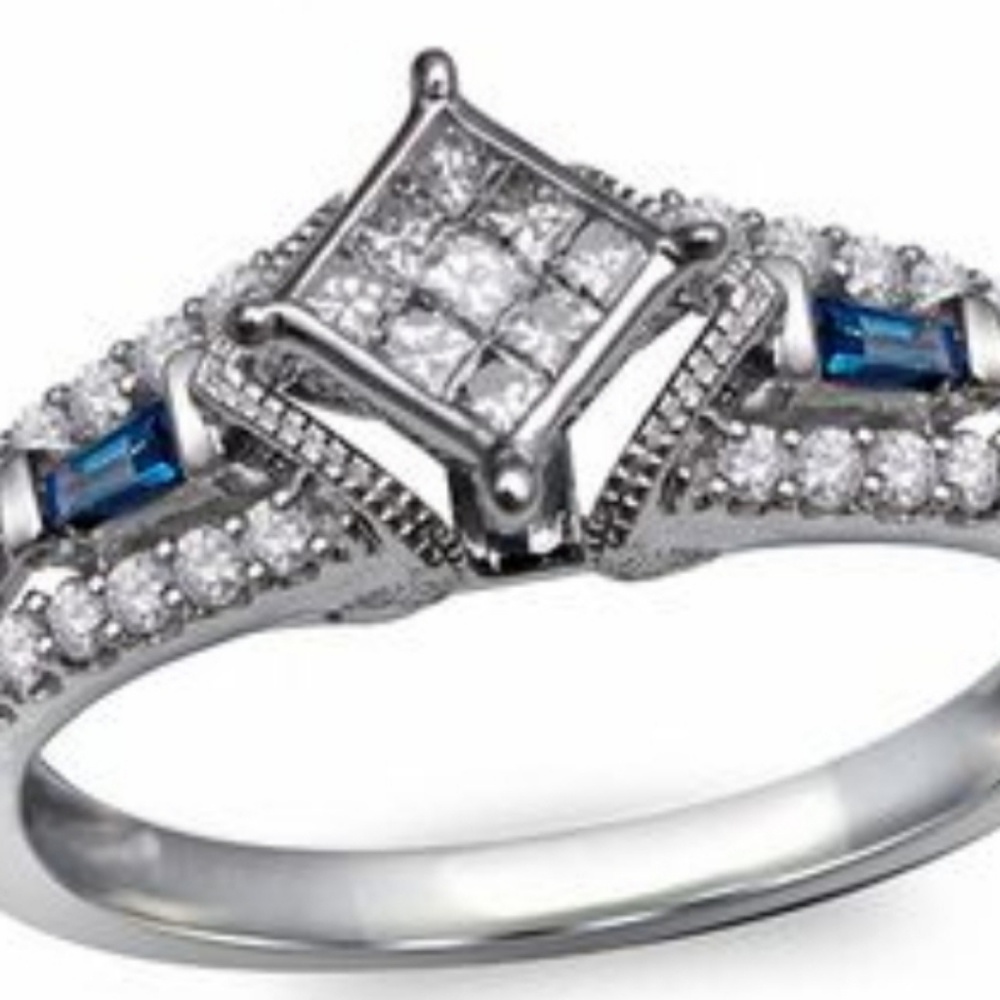 10k White Gold Promise Ring